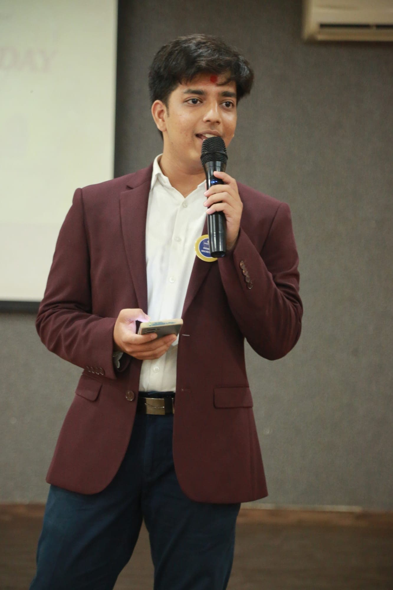 Dev Patel, General Secretary of the Gandhinagar University Student Council, 2025–26.